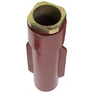 Żeliwna tuleja montażowa, gniazdo do słupka, rury fi 60/76mm - kompletny zestaw