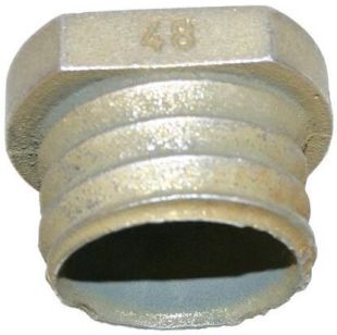 Żeliwna tuleja montażowa, gniazdo do słupka, rury fi 60/76mm - kompletny zestaw