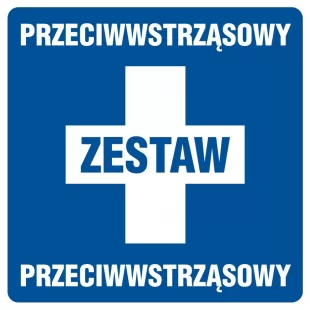 Zestaw przeciwwstrząsowy - znak informacyjny - PA028