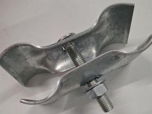 Złączka, klamra spinająca do przęseł płotu metalowego