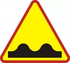 Znak A-11 Nierówna droga - drogowy ostrzegawczy
