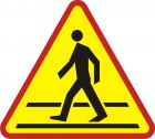 Znak A-16 Przejście dla pieszych - drogowy ostrzegawczy