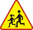 Znak A-17 Dzieci - drogowy ostrzegawczy