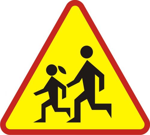 Znak A-17 Dzieci - drogowy ostrzegawczy - Znaki z dziećmi – przegląd