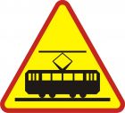 Znak A-21 Tramwaj - drogowy ostrzegawczy