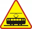 Znak A-21 Tramwaj - drogowy ostrzegawczy