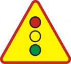 Znak A-29 Sygnały świetlne - drogowy ostrzegawczy