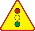 Znak A-29 Sygnały świetlne - drogowy ostrzegawczy