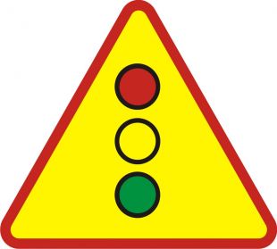 Znak A-29 Sygnały świetlne - drogowy ostrzegawczy