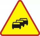 Znak A-33 Zator drogowy - drogowy ostrzegawczy