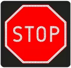 Znak aktywny drogowy B-20 STOP! - pełny LED