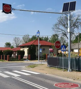 Znak aktywny drogowy B-20 STOP! - pełny LED