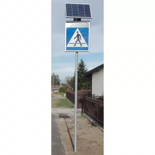 Znak aktywny drogowy D-6 D-6a D-6b przejście dla pieszych, rowerzystów - fi-200 Sign Flash
