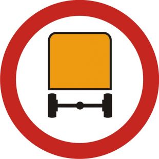 Znak B-13a Zakaz wjazdu pojazdów z towarami niebezpiecznymi - drogowy zakazu