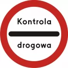 Znak B-32e Stój- kontrola drogowa - drogowy zakazu