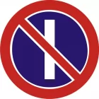 Znak B-37 Zakaz zatrzymywania się w dni nieparzyste - drogowy zakazu