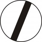 Znak B-42 Koniec zakazów - drogowy zakazu