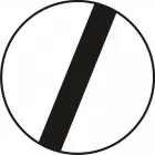 Znak B-42 Koniec zakazów - drogowy zakazu