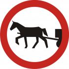 Znak B-8 Zakaz wjazdu pojazdów zaprzęgowych - drogowy zakazu