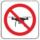 Znak BHP - Zakaz lotów dronem - blaszany