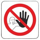 Znak BHP - Zakaz przejścia - blaszany