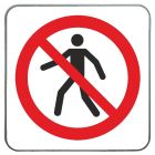 Znak BHP - Zakaz wstępu - blaszany