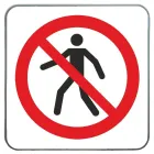 Znak BHP - Zakaz wstępu - blaszany