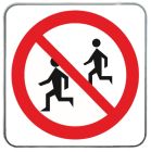 Znak BHP - Zakaz wstępu dzieciom - blaszany