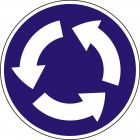 Znak C-12 Ruch okrężny - drogowy nakazu