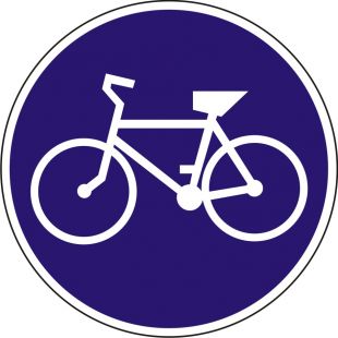 Znak C-13 Droga dla rowerów - drogowy nakazu