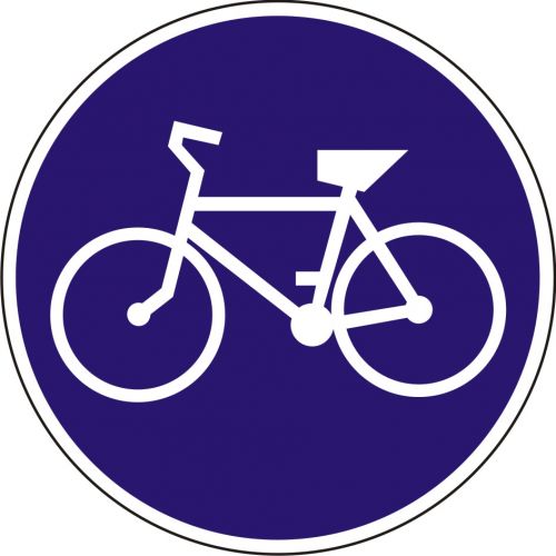 Znak C-13 Droga dla rowerów - drogowy nakazu - Zakaz wjazdu rowerów – znak drogowy B-9