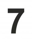 Znak cyfra 7 - naklejka