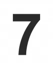 Znak cyfra 7 - naklejka