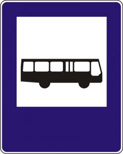 Znak D-15 Przystanek autobusowy - drogowy informacyjny