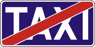 Znak D-20 Koniec postoju taxi taksówek
