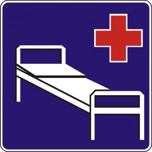 Znak D-21 Szpital