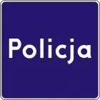 Znak D-21a Policja - drogowy informacyjny