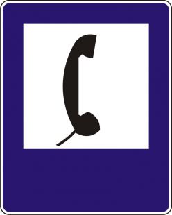 Znak D-24 Telefon