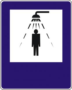 Znak D-26d Natrysk prysznic