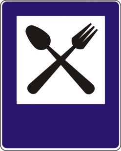 Znak D-28 Restauracja