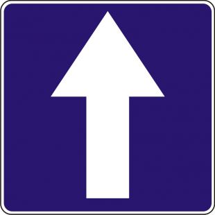 Znak D-3 Droga jednokierunkowa