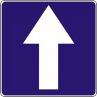Znak D-3 Droga jednokierunkowa - drogowy informacyjny