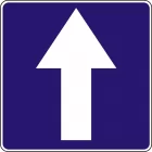 Znak D-3 Droga jednokierunkowa - drogowy informacyjny