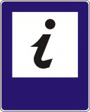 Znak D-34 Punkt informacji turystycznej - drogowa tablica informacyjna - Drogowe znaki turystyczne