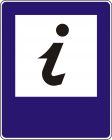 Znak D-34 Punkt informacji turystycznej - drogowy informacyjny