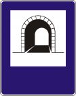 Znak D-37 Tunel - drogowy informacyjny