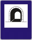 Znak D-37 Tunel - drogowy informacyjny