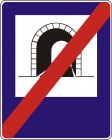 Znak D-38 Koniec tunelu - drogowy informacyjny