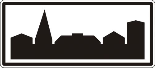 Znak D-42 Obszar zabudowany - drogowy informacyjny - Obszar zabudowany a znaki, definicja i przepisy na terenie – charakterystyka