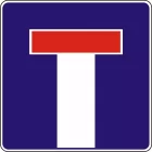 Znak D-4a Droga bez przejazdu, ślepa uliczka - drogowy informacyjny